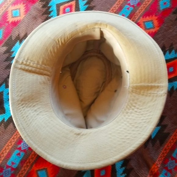 AUSSIE Loved Australian Tan Leather Canvas Travel Outback Kangaroo Tail Hat UNI - Picture 13 of 14